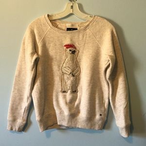 American Eagle Crew Neck Polar Bear Sweatshirt
